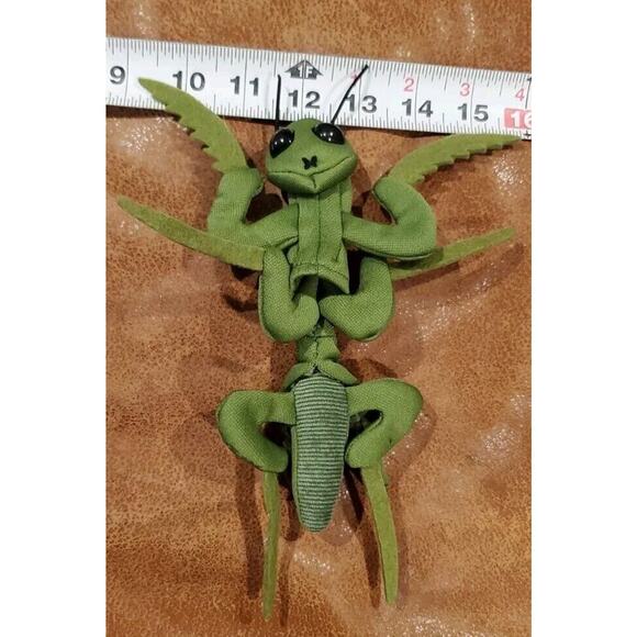 Folkmanis Mini 7 Inch Praying Preying Mantis Finger Puppet No Tags - Picture 4 of 4
